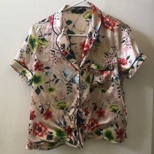 Button up, silk blouse